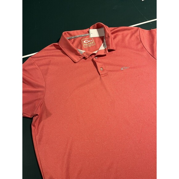 Drake Waterfowl Clothing Performance Fishing Hunting Polo Shirt XL Salmon Nature - Picture 3 of 7
